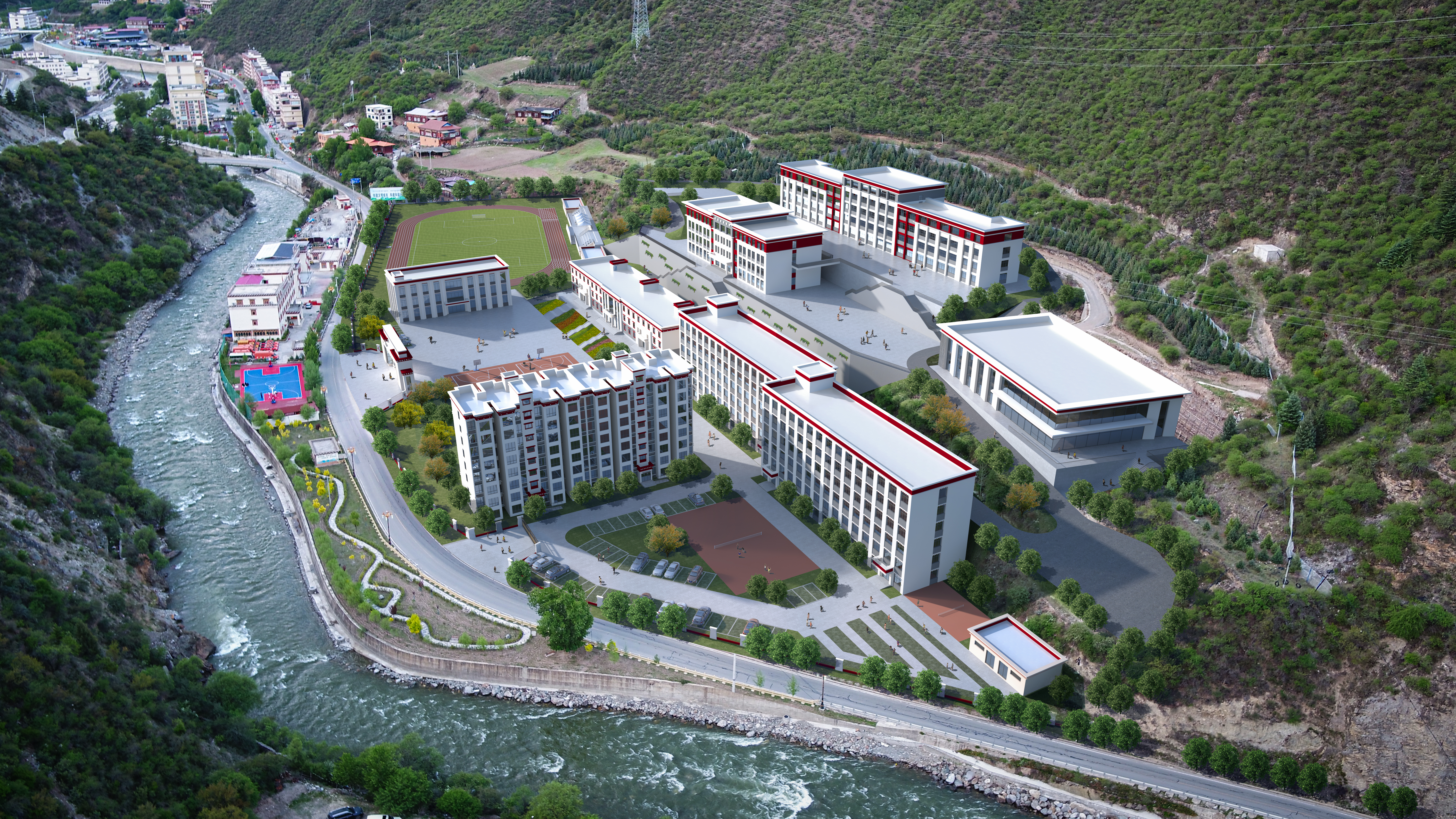 捐資1900萬支持白玉縣第二中學(xué)修建。